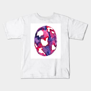 Vibrant Pink, Purple, and Magenta Watercolor Abstract Orb Kids T-Shirt